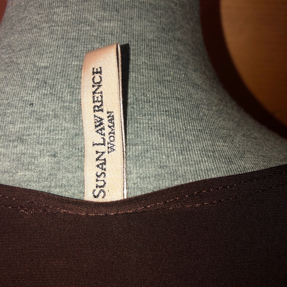 Susan Lawrence Brown Dress Top - Picture 5 of 6